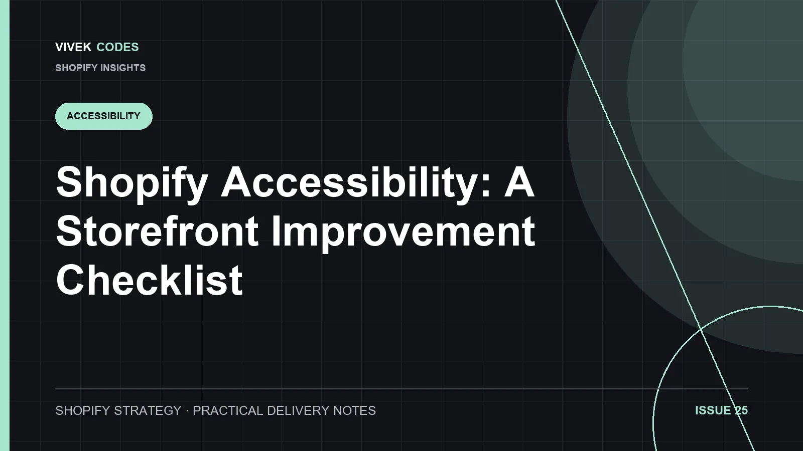 Shopify Accessibility: A Storefront Improvement Checklist
