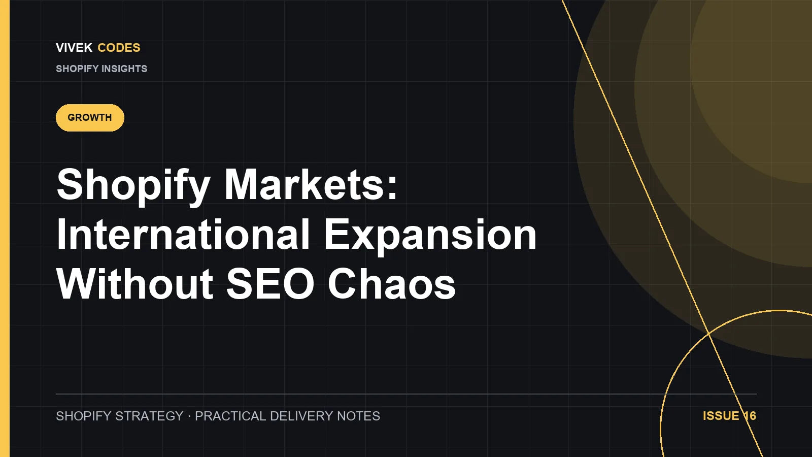 Shopify Markets: International Expansion Without SEO Chaos