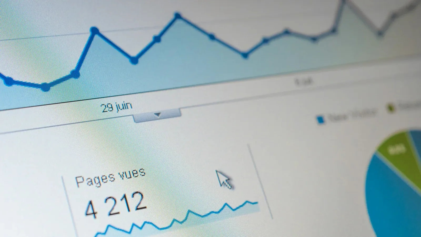 A close up of a computer screen with a graph on it.