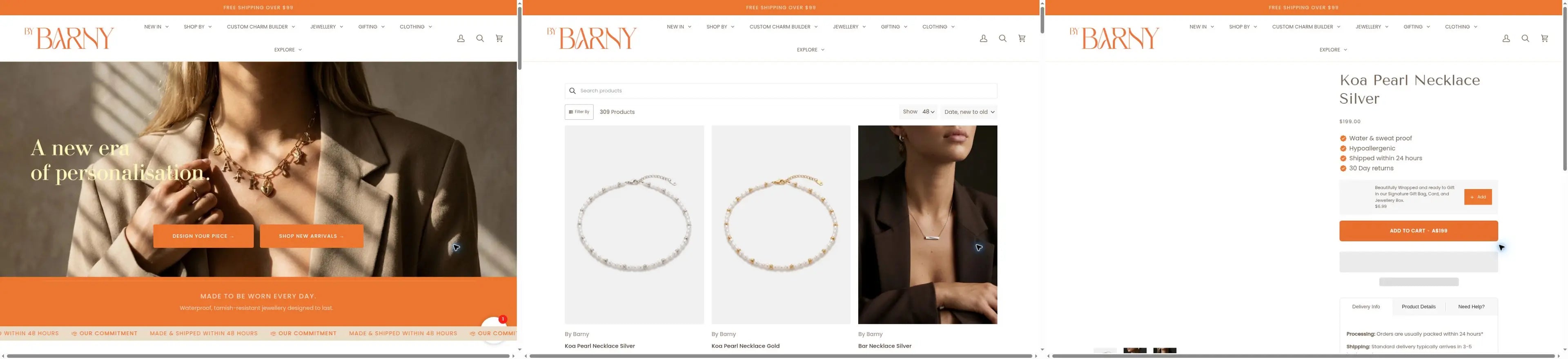 By Barny homepage storefront snapshot