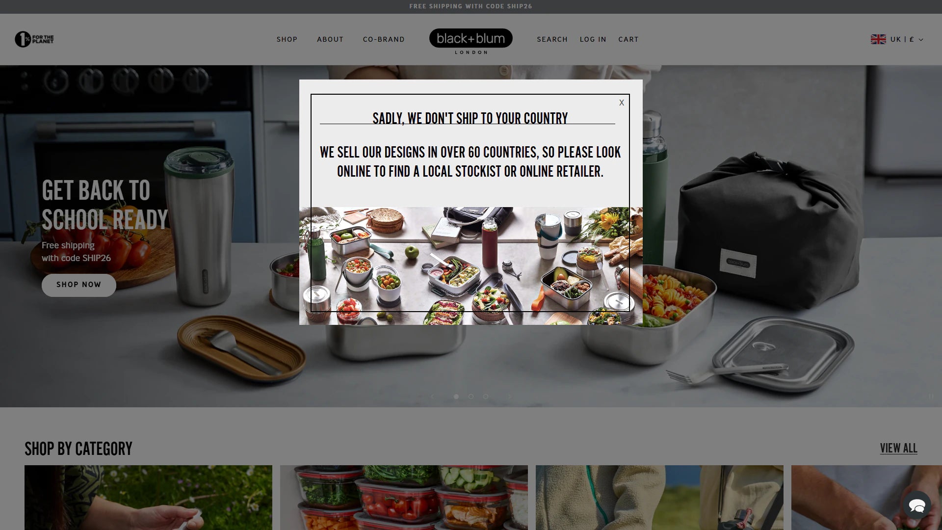 Black+Blum homepage Shopify storefront capture