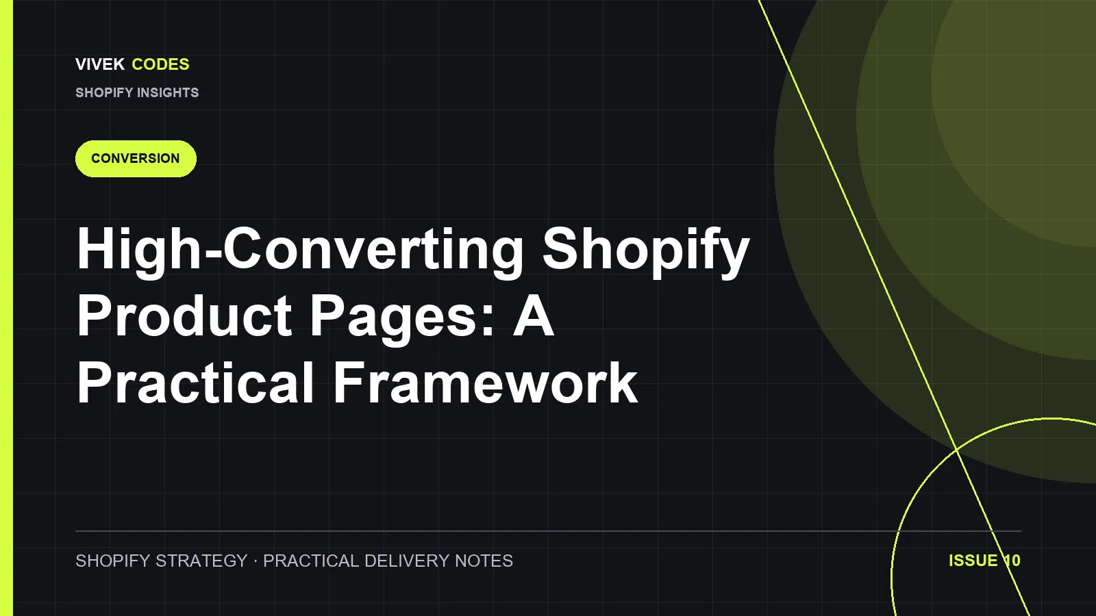 High-Converting Shopify Product Pages: A Practical Framework