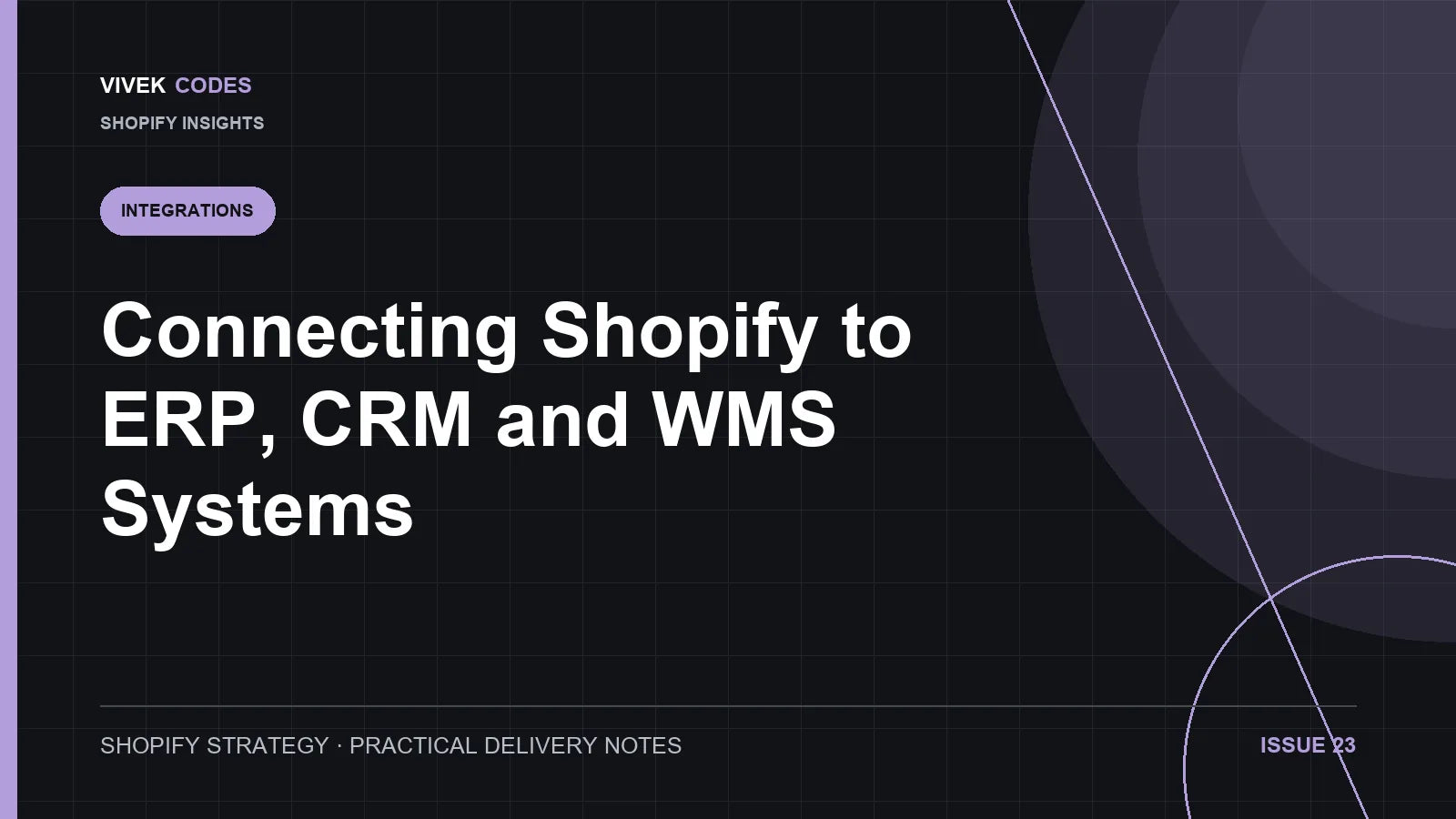 Connecting Shopify to ERP, CRM and WMS Systems