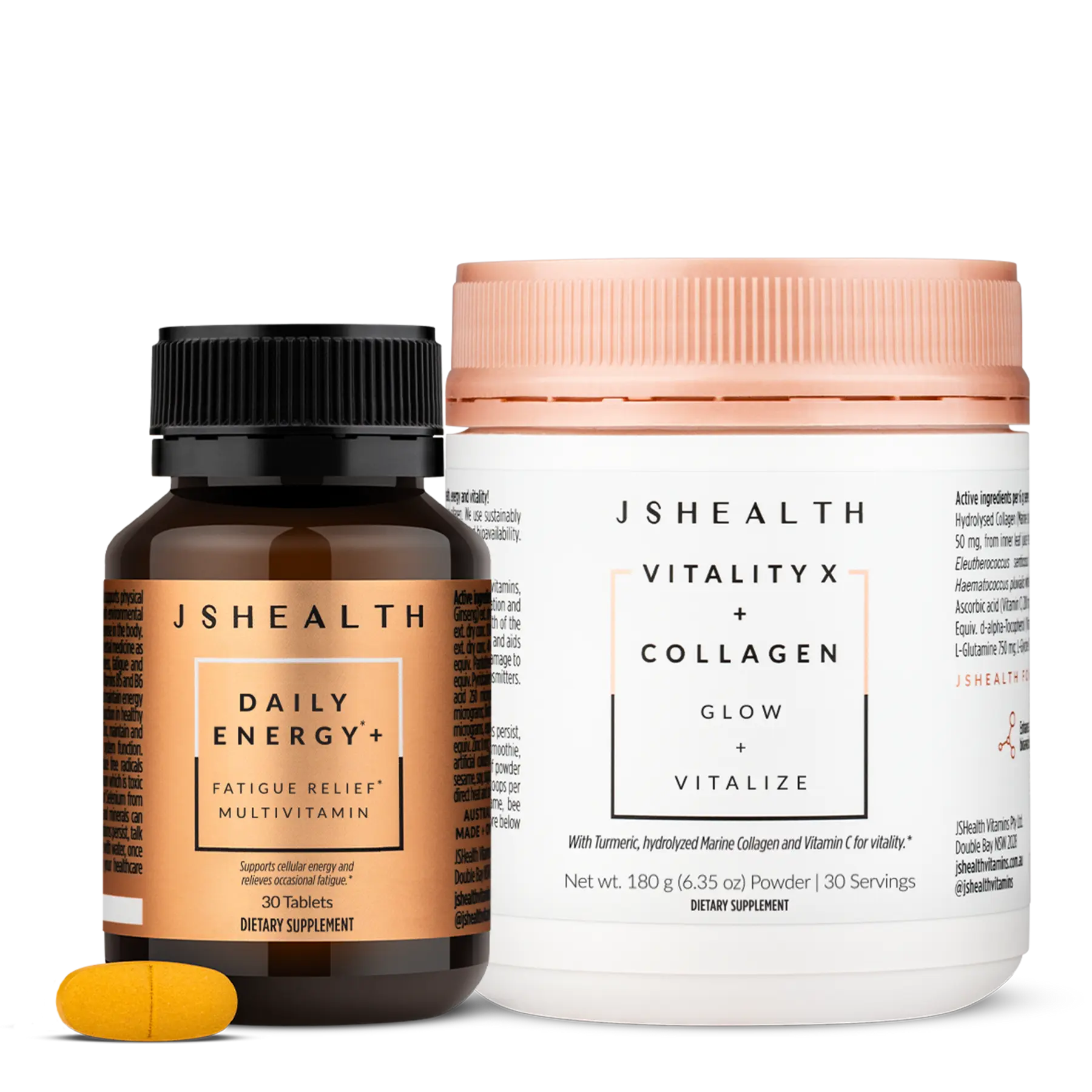 JSHealth Vitamins: real health & wellness Shopify ecommerce brand and storefront project