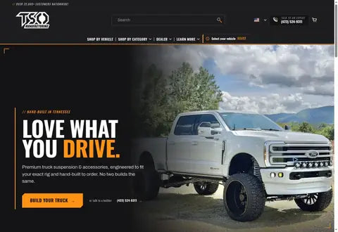 TSO Manufacturing homepage storefront screenshot
