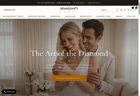 Renaissance Jewel homepage storefront screenshot