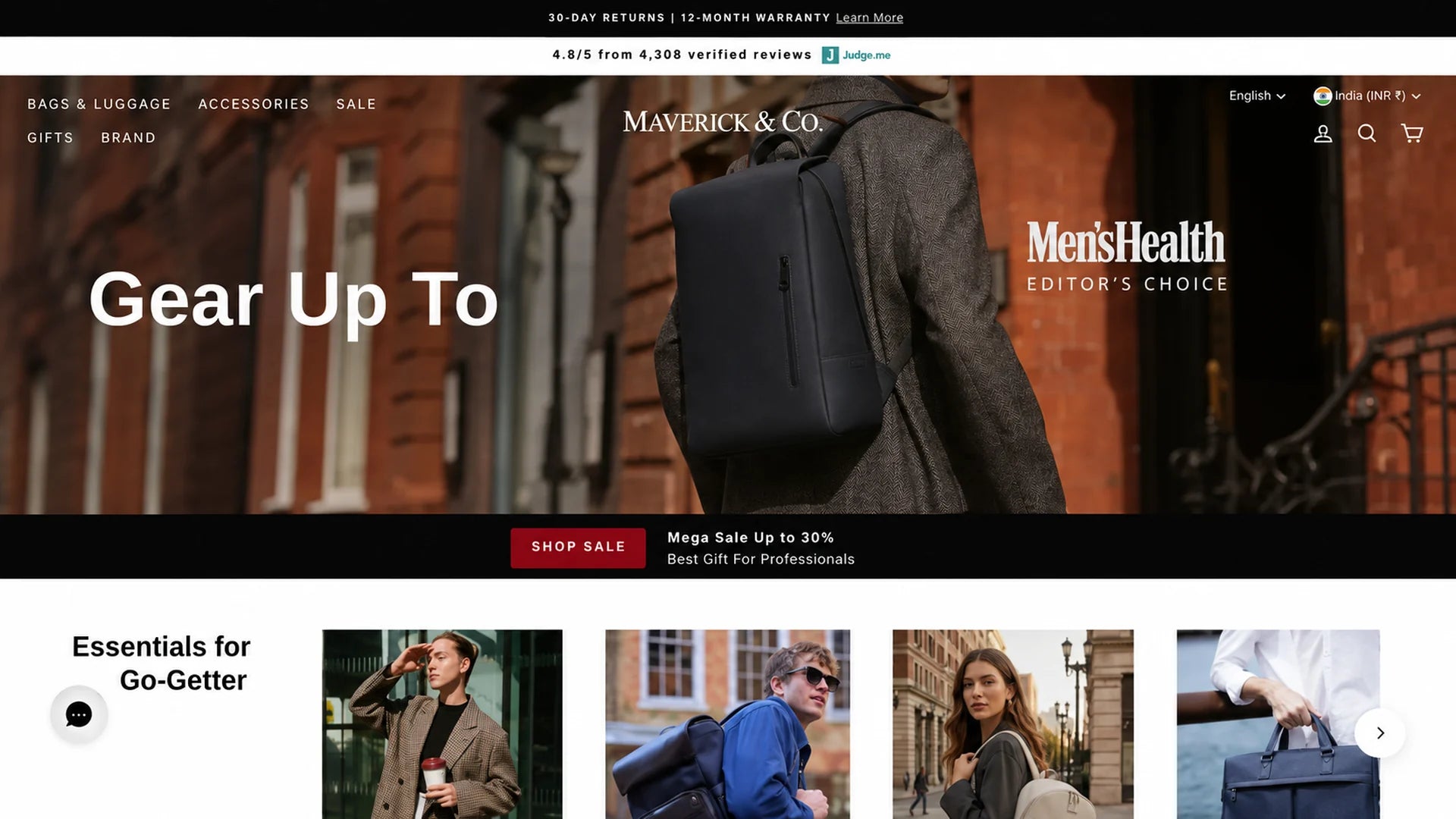 Maverick and Co Shopify storefront project