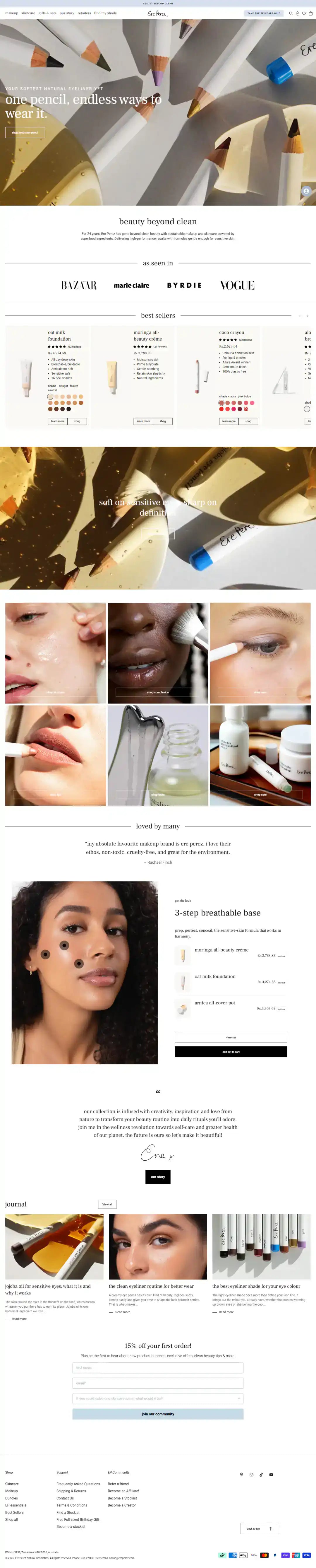 Ere Perez Shopify Project | Vivek Codes product page desktop Shopify storefront capture