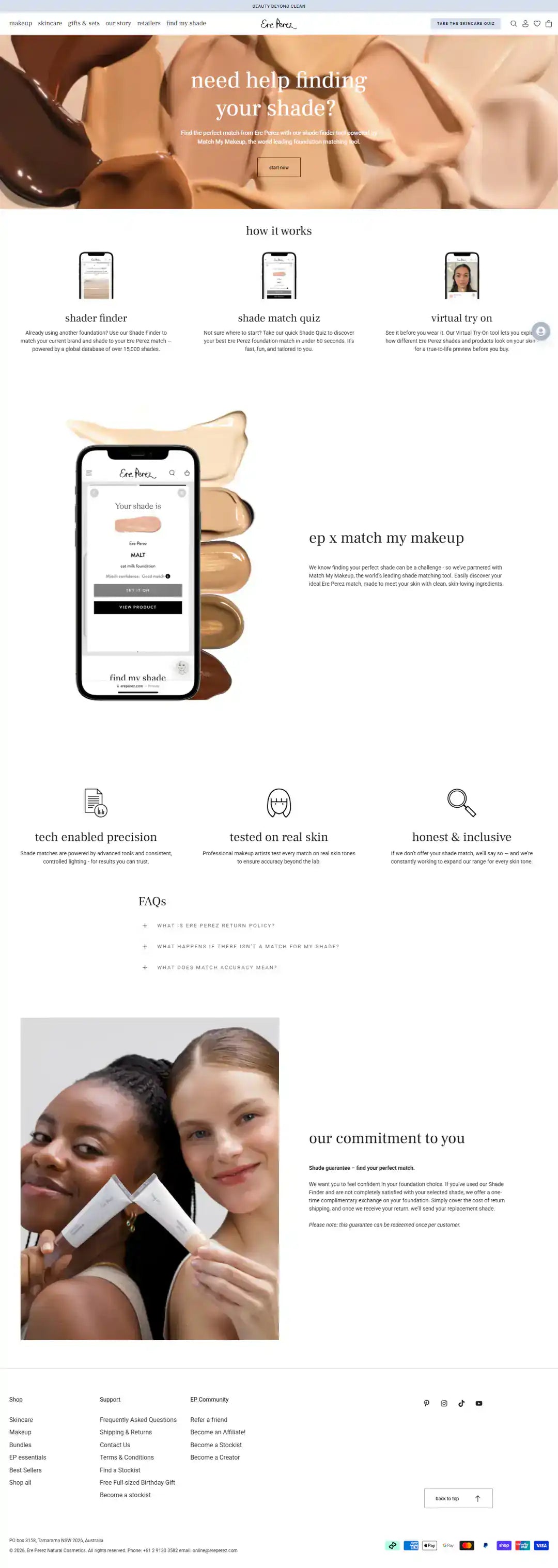 Ere Perez Shopify Project | Vivek Codes product finder desktop Shopify storefront capture