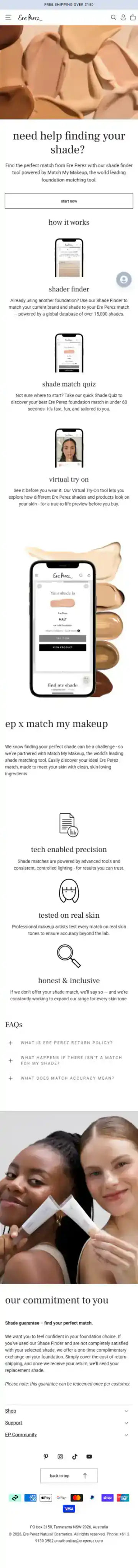 Ere Perez Shopify Project | Vivek Codes product finder mobile Shopify storefront capture