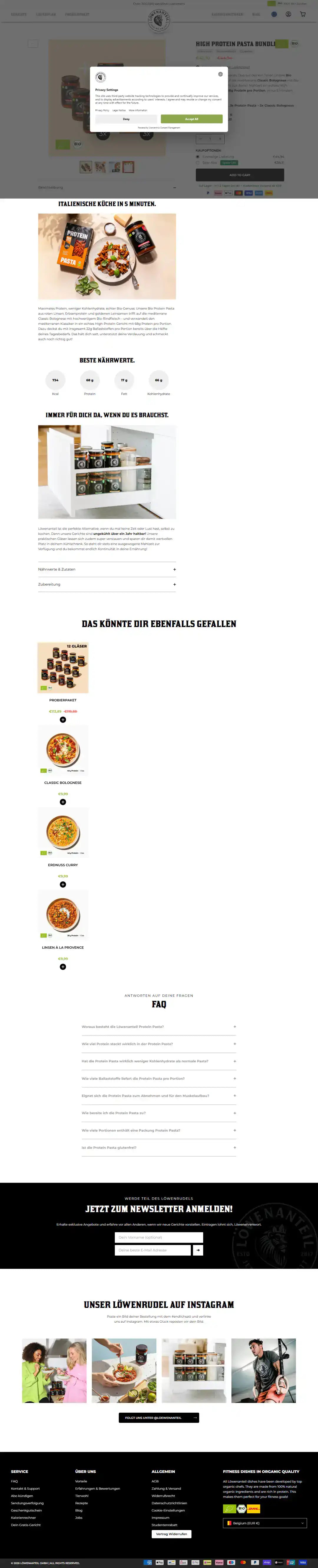 Löwenanteil bundle page page storefront screenshot