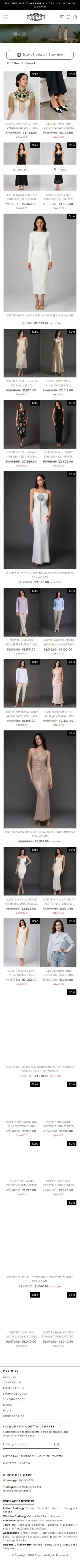 Odette Shopify Project | Vivek Codes collection page mobile Shopify storefront capture