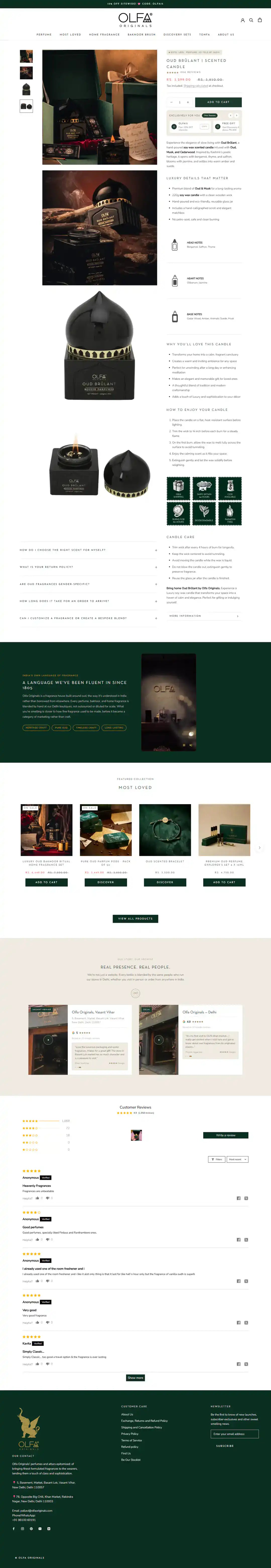 OLFA Originals product page storefront screenshot