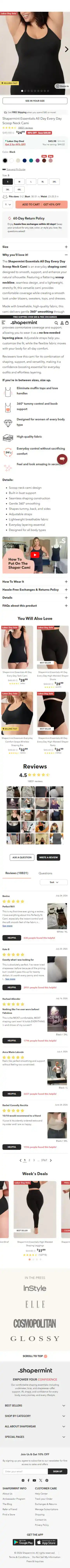 Shapermint Shopify Project | Vivek Codes product page mobile Shopify storefront capture