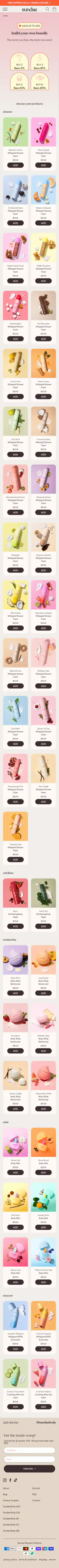 Sundae Body Shopify Project | Vivek Codes bundle builder mobile Shopify storefront capture